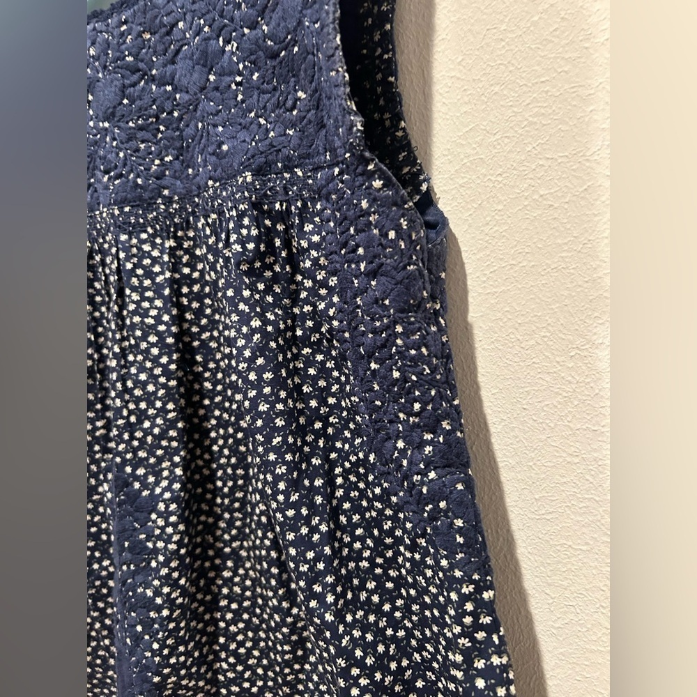 MI GOLONDRINA MÉXICO Navy and White Floral Top / Size XS / - Picture 5 of 7